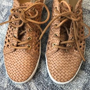 michael kors olivia woven sneaker